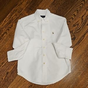 White Boys Ralph Lauren Oxford Button Down Shirt